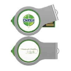 Rotating USB stick with LED - Dettol